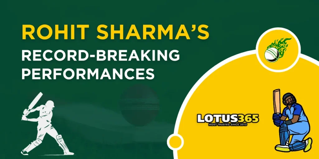 rohit sharma record breaking performances