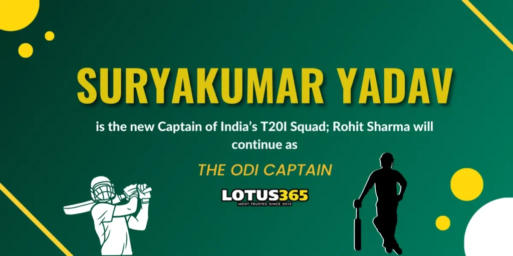 suryakumar yadav is the new t20 captain